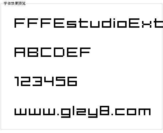 FFFEstudioExtended字体