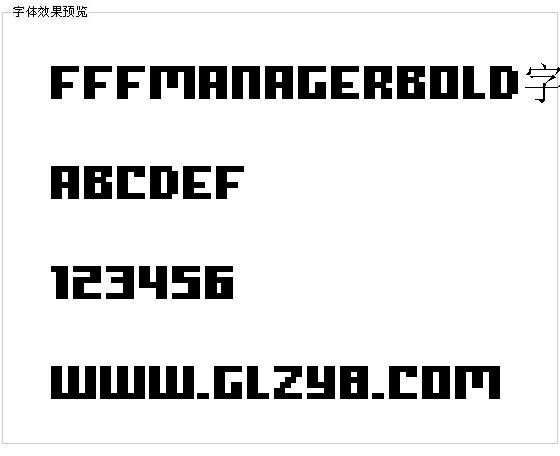 FFFManagerBold字体