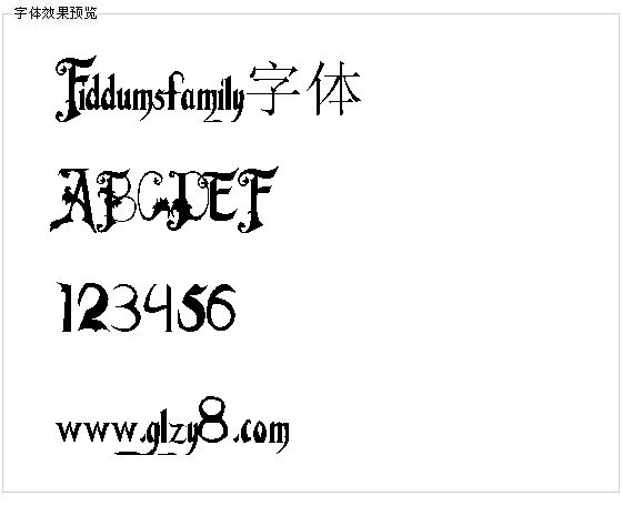 Fiddumsfamily字体