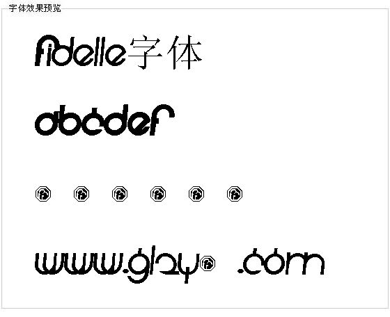 Fidelle字体