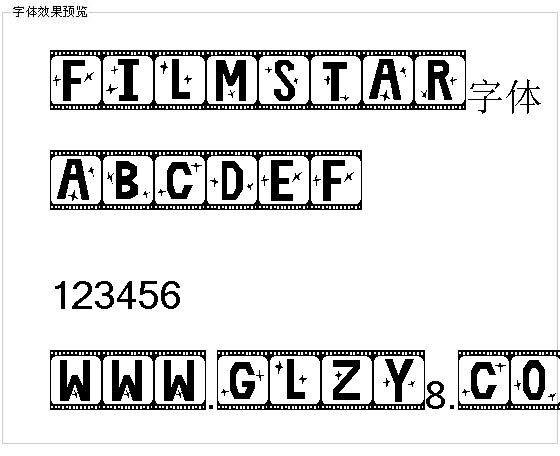 FILMSTAR字体