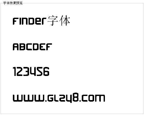 Finder字体