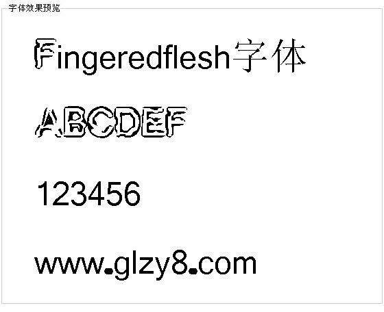 Fingeredflesh字体