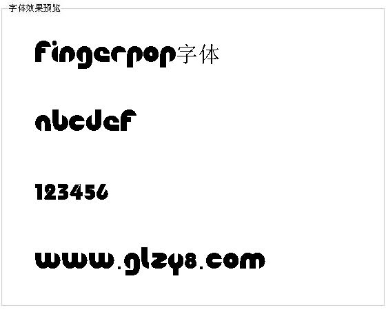 Fingerpop字体