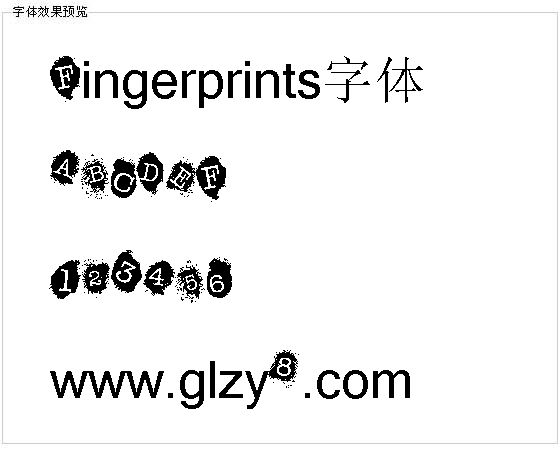 Fingerprints字体