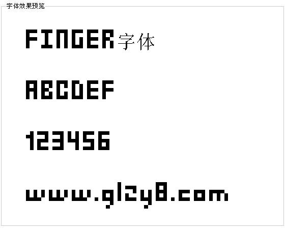 FINGER字体