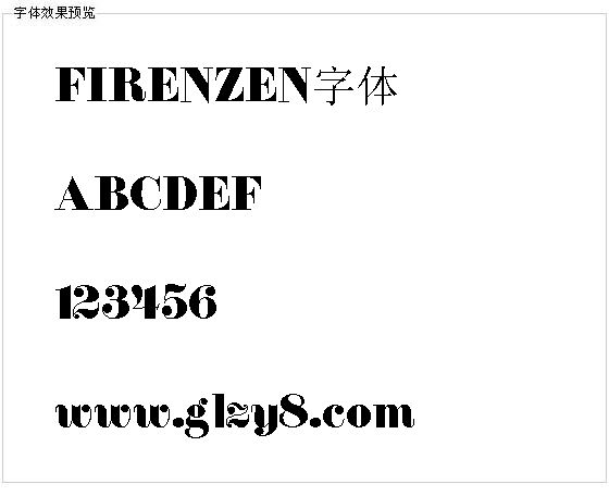 FIRENZEN字体