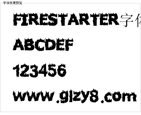 FIRESTARTER字体