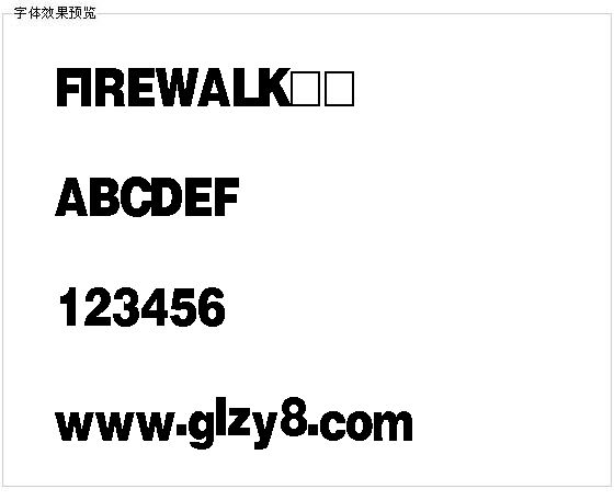 FIREWALK字体