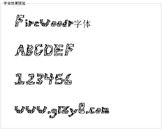 Firewoodr字体