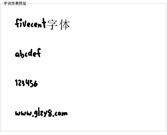 Fivecent字体
