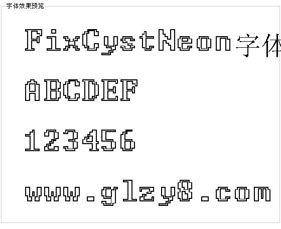 FixCystNeon字体