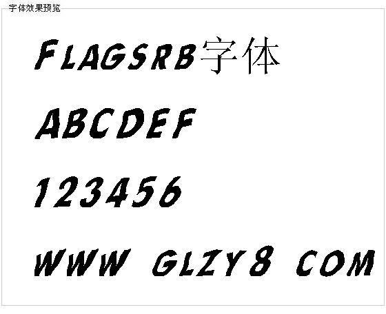 Flagsrb字体