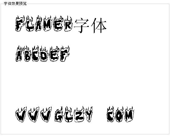 Flamer字体