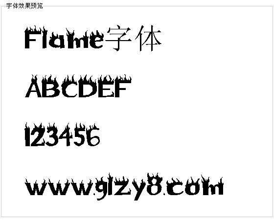 Flame字体