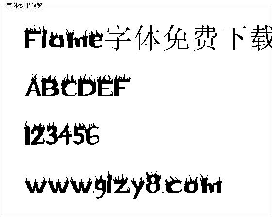 Flame字体免费下载