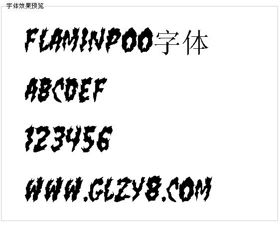 Flaminpoo字体