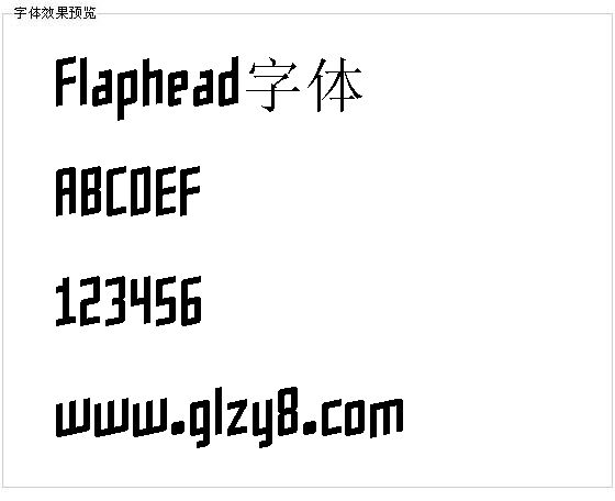 Flaphead字体