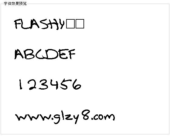 FLASHY字体