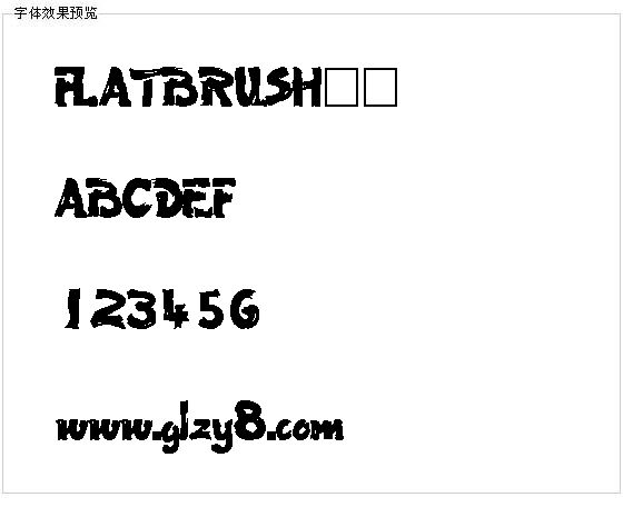 FLATBRUSH字体