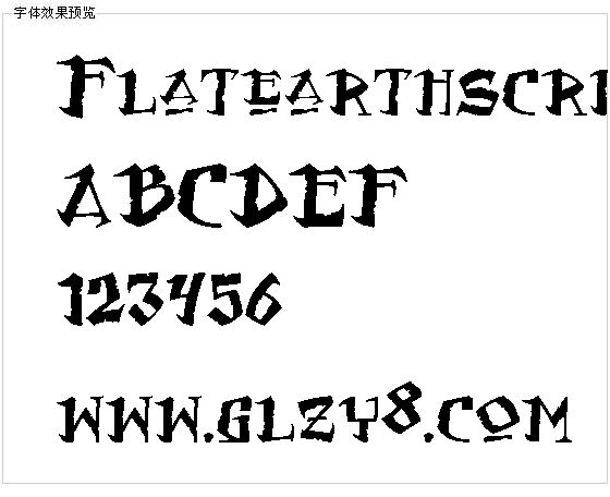 Flatearthscribe字体