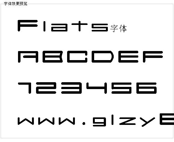 Flats字体