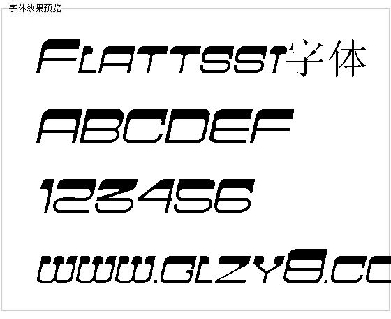 Flattssi字体