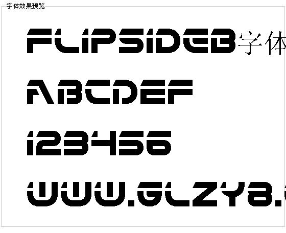 Flipsideb字体