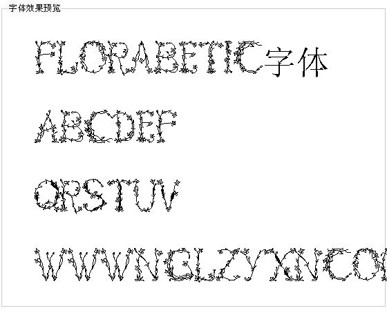 Florabetic字体