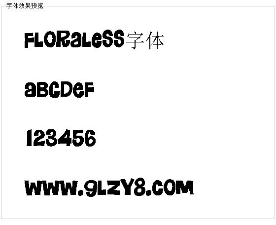 Floraless字体