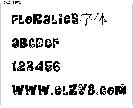 Floralies字体