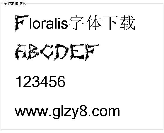 Floralis字体下载