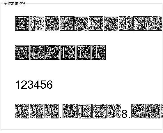 Floranainitials字体