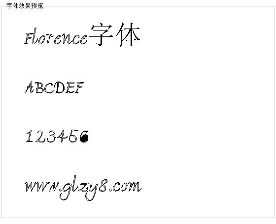 Florence字体