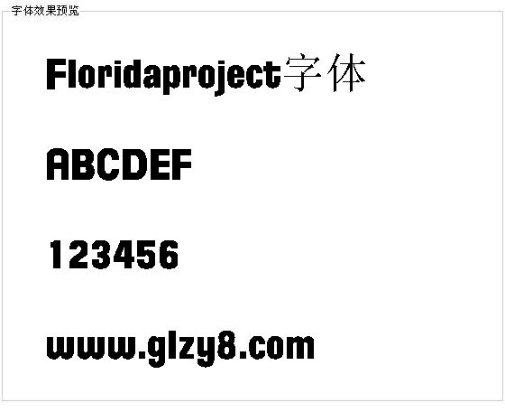 Floridaproject字体