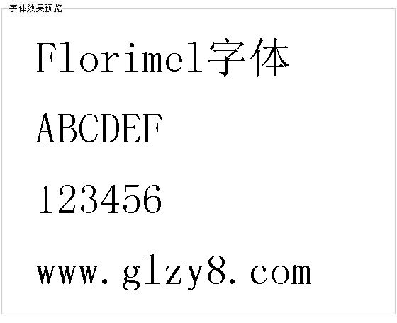 Florimel字体