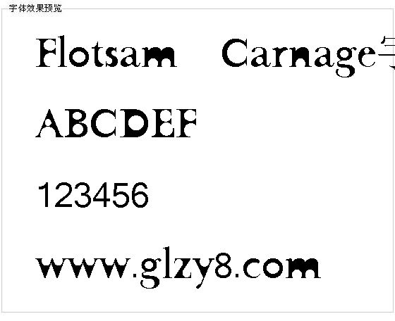 Flotsam Carnage字体