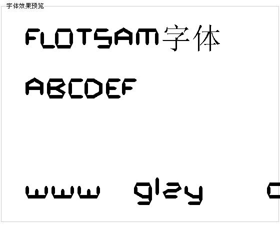 FLOTSAM字体