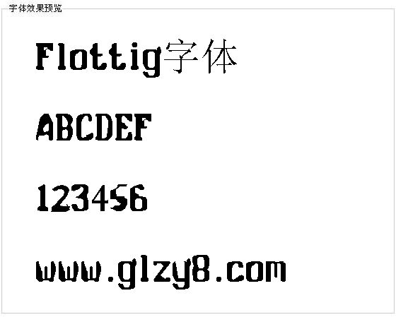 Flottig字体