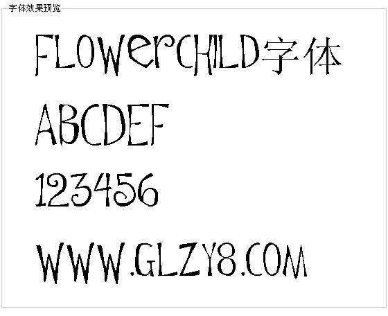 Flowerchild字体