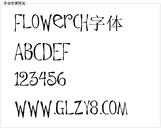 Flowerch字体