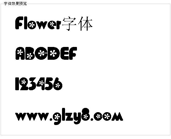 Flower字体