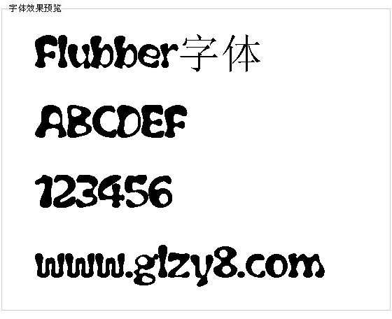 Flubber字体