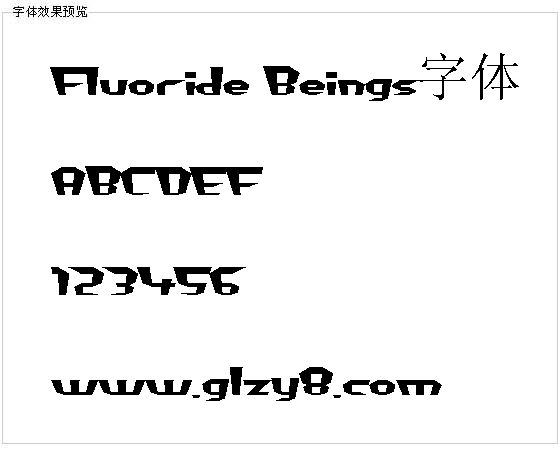 Fluoride Beings字体