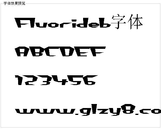 Fluorideb字体