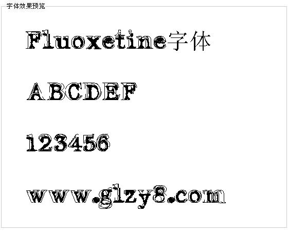 Fluoxetine字体