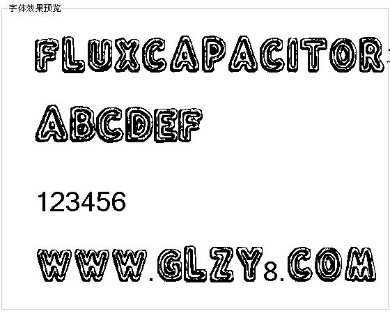 Fluxcapacitor字体