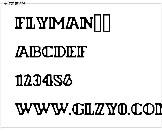 Flyman字体