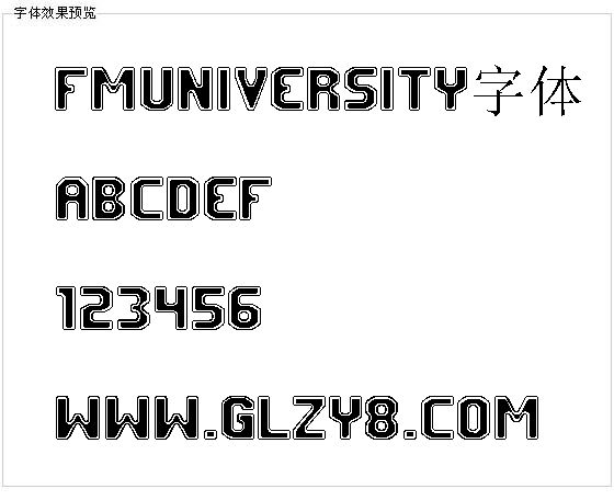 Fmuniversity字体