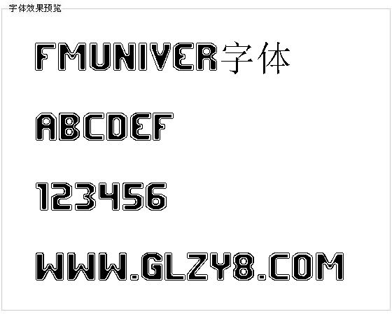 Fmuniver字体